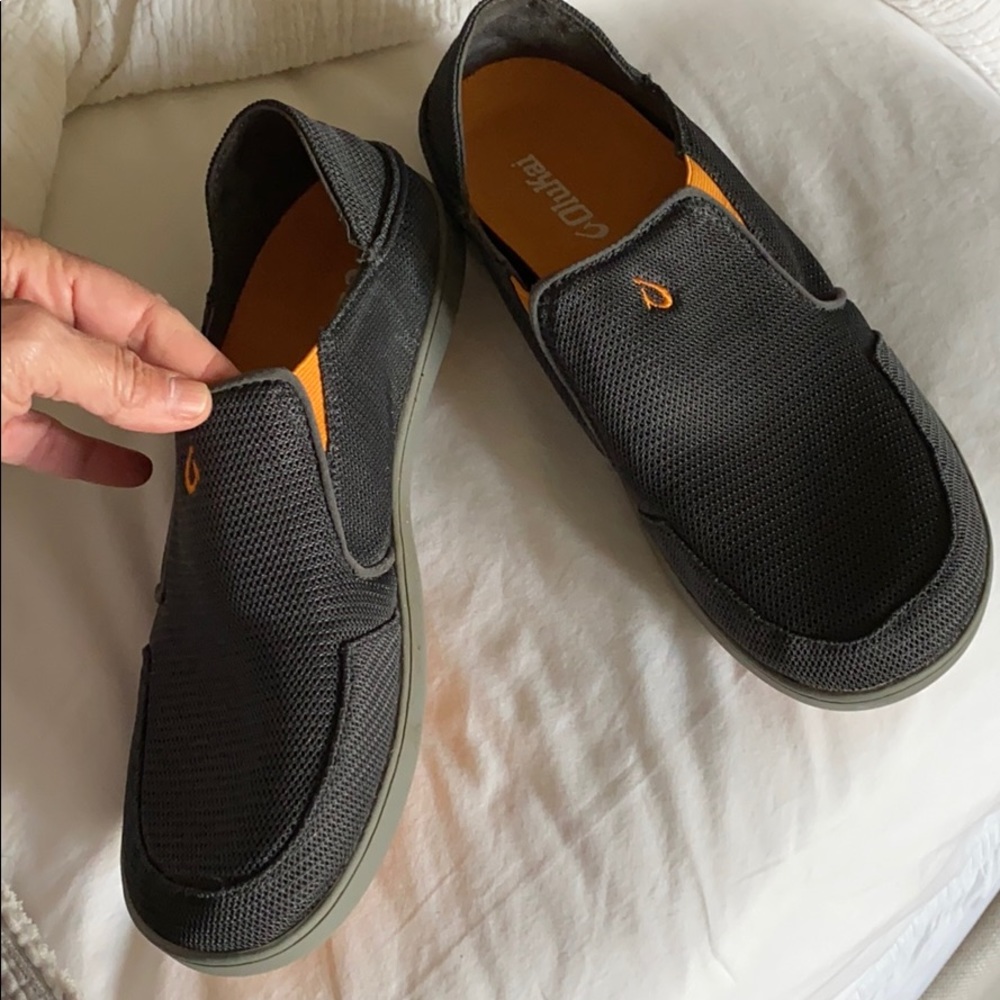 Olukai men's shoes greyish blue size 9